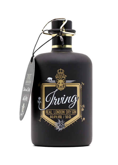 Irving Gin Flasche Webseite Start